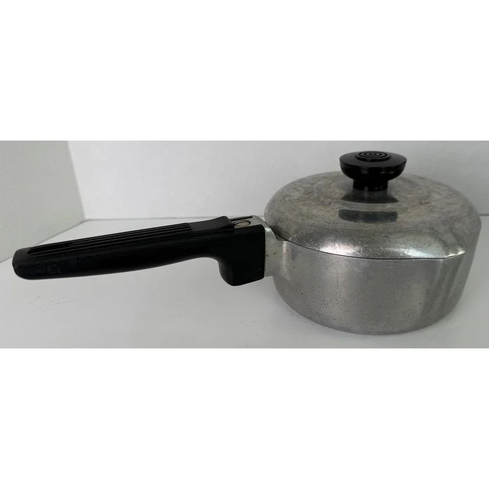 Vtg Wagner Ware Magnalite Sidney -0- Petite Gourmet Sauce Pan Pot w/Lid 4680